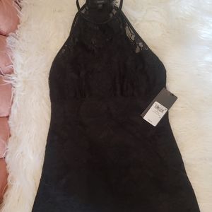 Guess black lace top